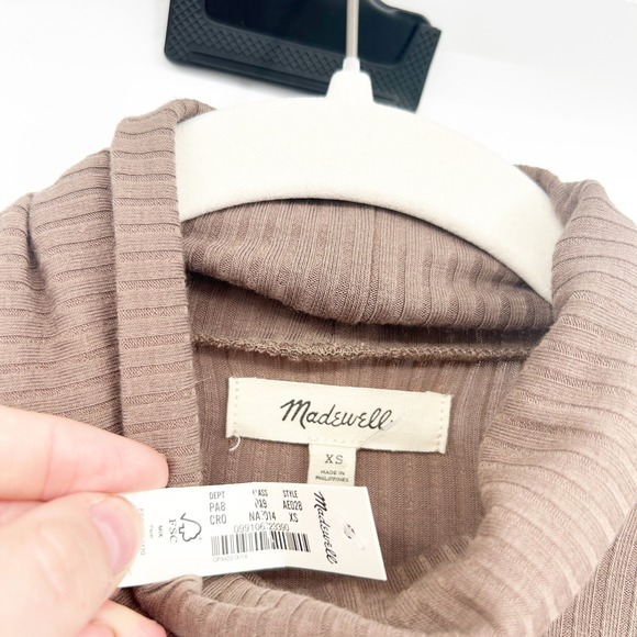 Madewell Womens Bundle Lot (2) Ribbed Turtleneck Long Sleeve Tops Size XS - Picture 4 of 10
